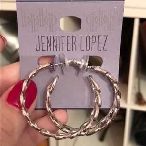 Silver hoop earrings